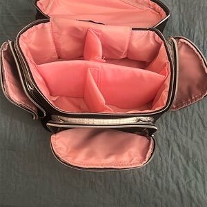 Elegant Black and Pink Women's Bag